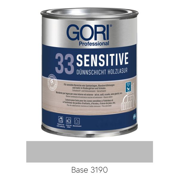 GORI 33 Sensitiv Dünnschicht-Holzlasur Base 3190 0,75l