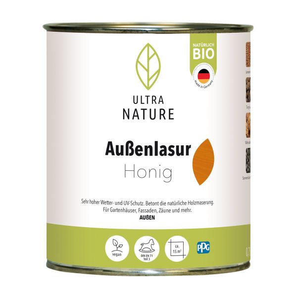 Ultra Nature Außenlasur Honig 0,75l