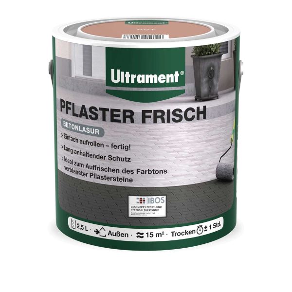 Ultrament Pflaster Frisch 2,5 L rot