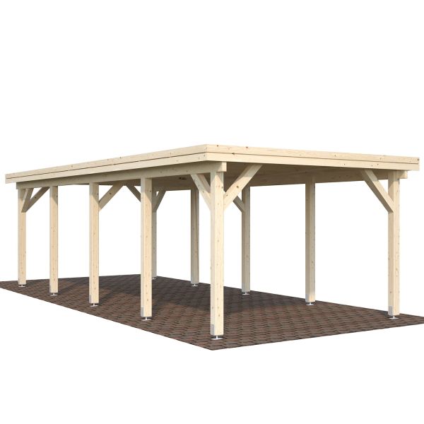 Palmako Carport Karl 23,1 m² natur