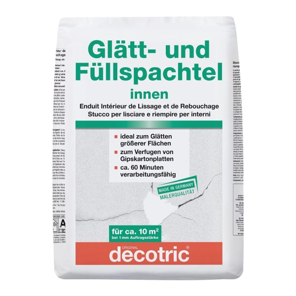 decotric Glätt- und Füllspachtel 10 kg