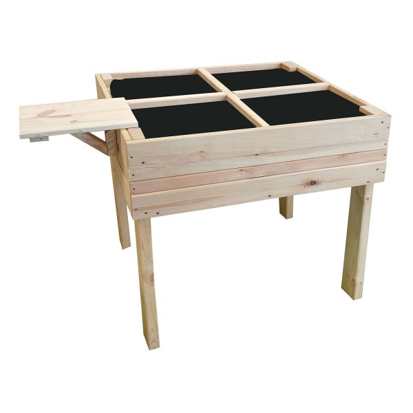 Hochbeet Mia von Nordje 60 x 80 x 78 cm ink Geotextil-Vlies + Trennsprossen + Ablageboden