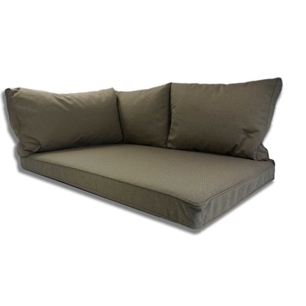 Nordje Palettenkissen Outdoor Sitzkissen Taupe 120x80 cm
