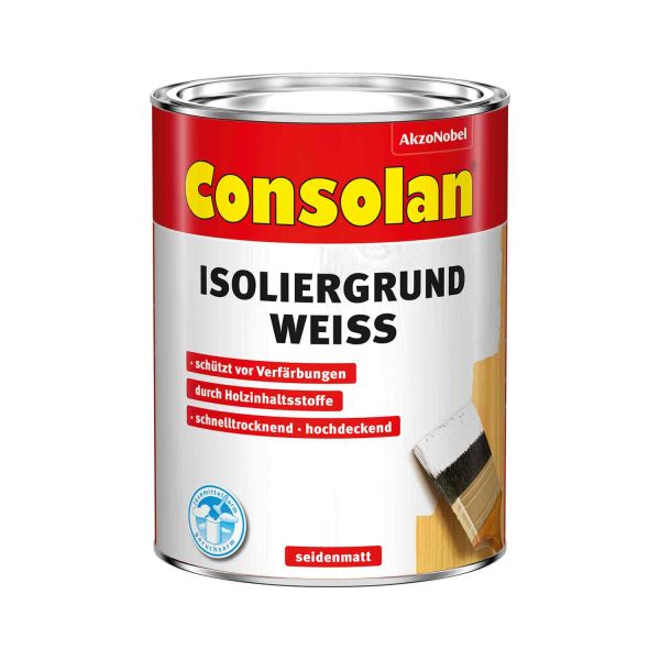 Consolan Isoliergrund Weiß 5L Schützt vor Verfärbungen