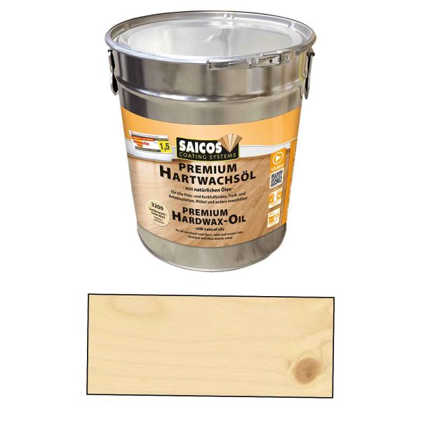 Saicos Premium Hartwachsöl Seidenmatt farblos 10l