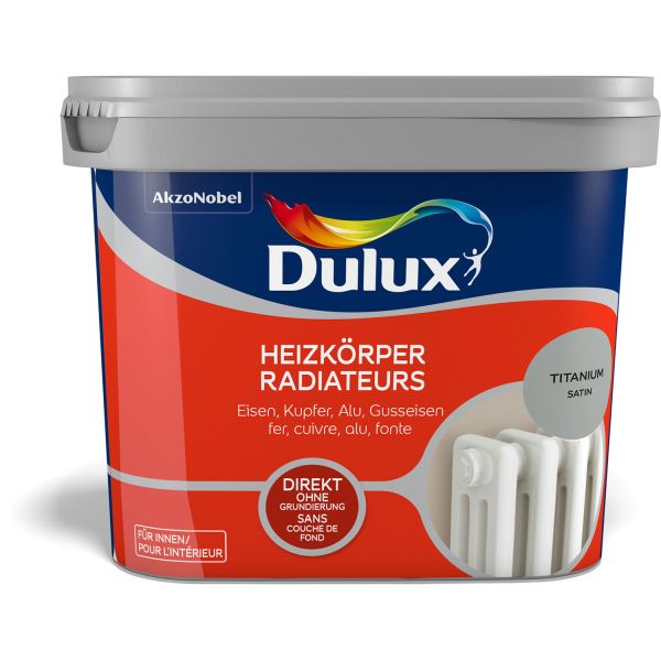 Dulux Fresh Up Heizkörperfarbe Satin Titanium 750ml