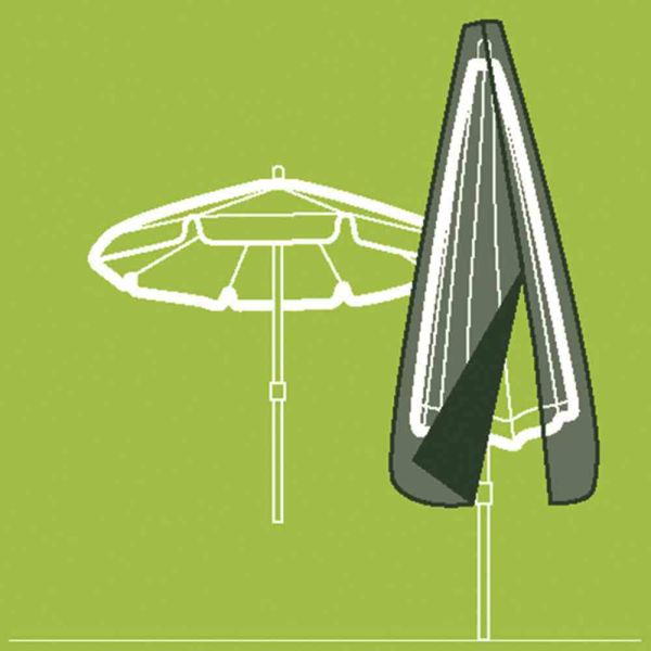 Siena Garden Schutzhülle Abdeckhaube Schirmhülle 450 cm transparent Marktschirm