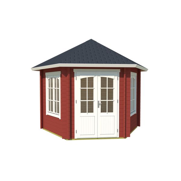 Lasita Maja Pavillon Rivera Schwedenrot 350x303 cm