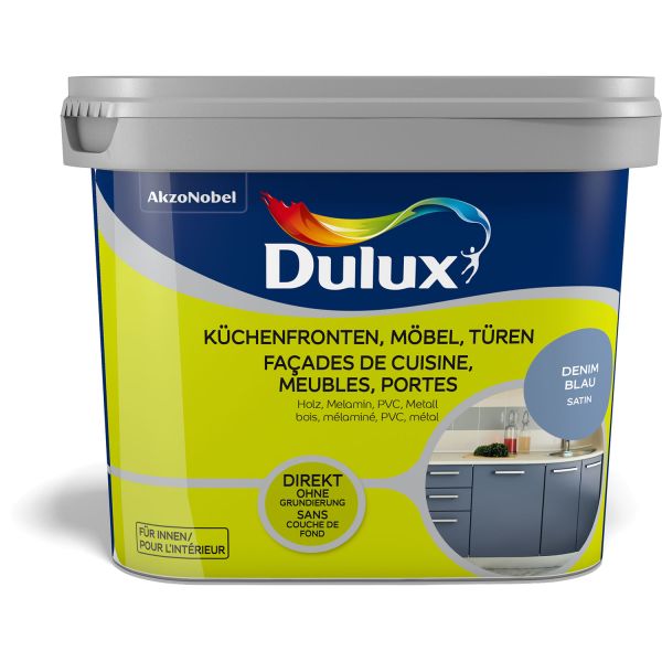 Dulux Fresh Up Küchen-, Möbel- und Türenfarbe Satin Denim Blue 750ml