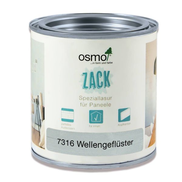 Osmo Lasur für Zack Wandpaneele 0,375l Wellegeflüster | zum Ausbessern kleiner Stellen