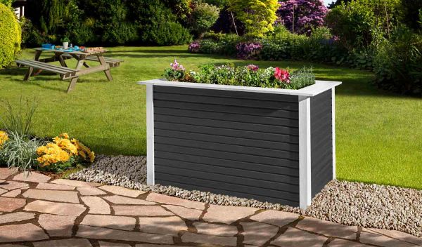 Weka Profi-Hochbeet | Line| 28 mm| anthrazit | 131x91x81 cm