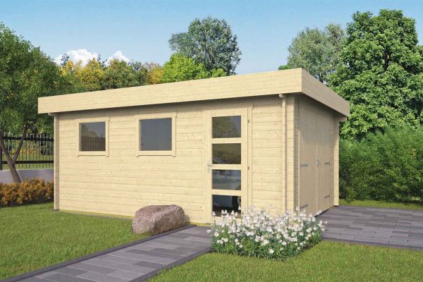 Garage Eindride | mit Flachdach | von Nordje | 536x380x240cm