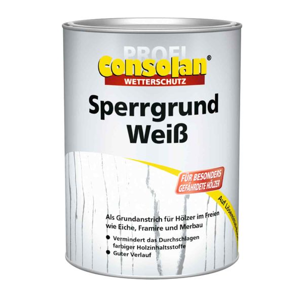 Consolan Sperrgrund Weiß 2,5L Hochdeckender Sperrgrundanstrich