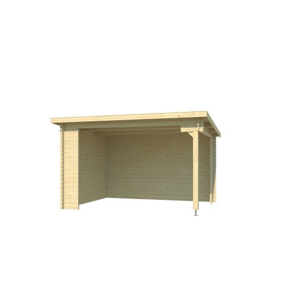 Lasita Maja Unterstand Lounge Buffalo 380 Naturbelassen 380x275 cm