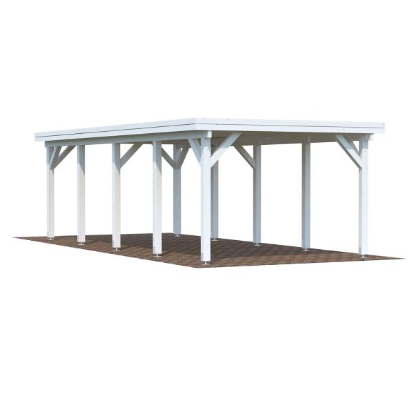 Palmako Carport Karl 23,1 m² weiß