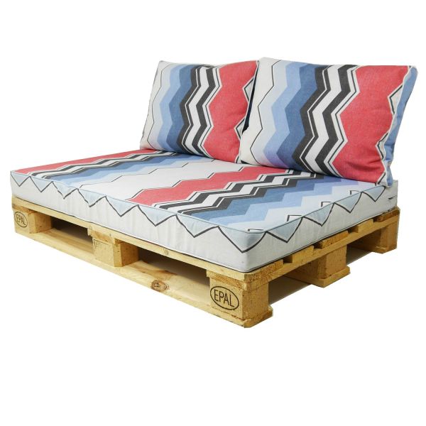 Nordje Palettenkissen Style Chris + 2 Zierkissen