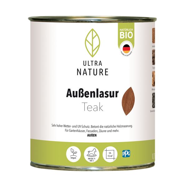 Ultra Nature Außenlasur Teak 0,75l