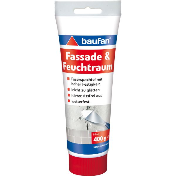 baufan Fassaden- und Feuchtraumspachtel Tube 400 g