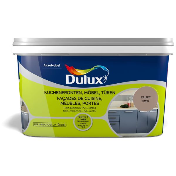 Dulux Fresh Up Küchen-, Möbel- und Türenfarbe Satin Taupe 2l