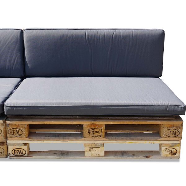 Nordje Comfort Palettenauflage 120x80 & 120x40 grey Palettenkissen