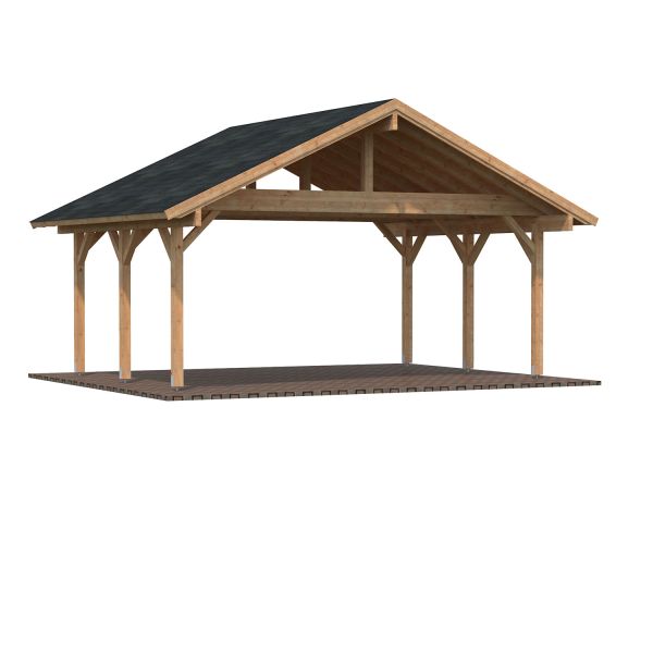 Palmako Carport Robert 20,6 m² hellbraun