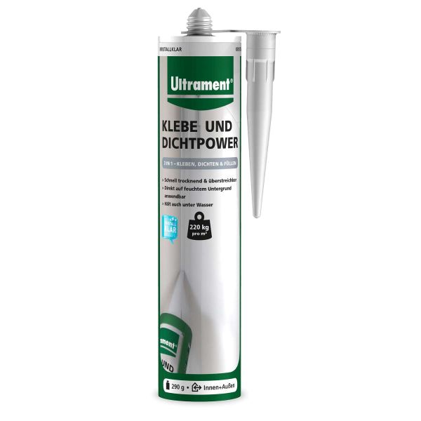 Ultrament Do it Klebe- und Dichtpower kristallklar 290 g
