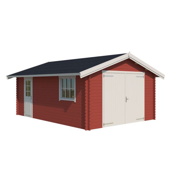 Lasita Maja Garage Yarik Schwedenrot 380x540 cm