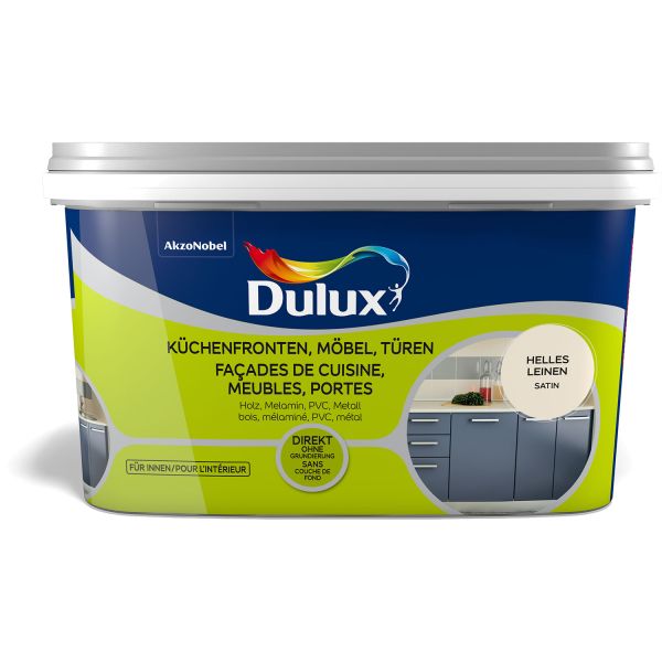 Dulux Fresh Up Küchen-, Möbel- und Türenfarbe Satin Helles Leinen 2l