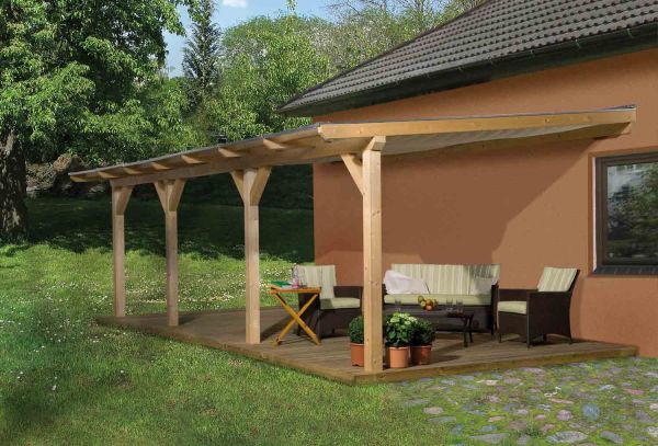 Weka Terrassenüberdachung 672 Gr.5 | 648x376x274 cm
