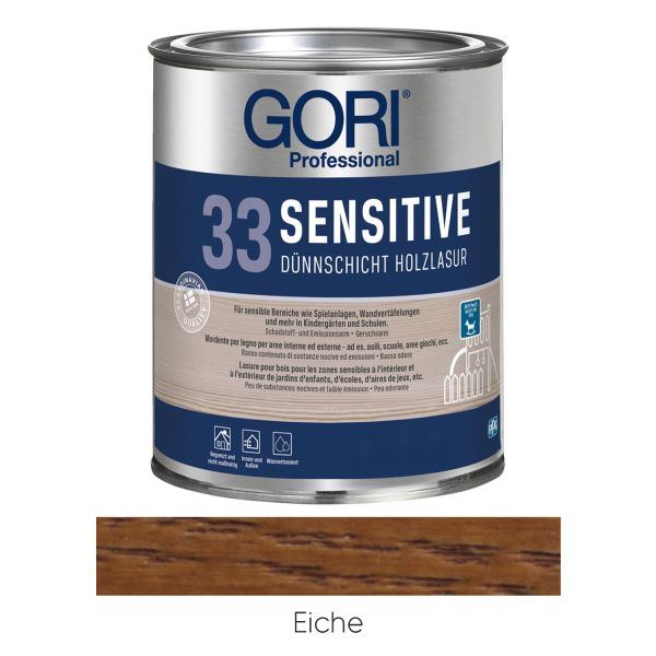 GORI 33 Sensitiv Dünnschicht-Holzlasur Eiche 5l