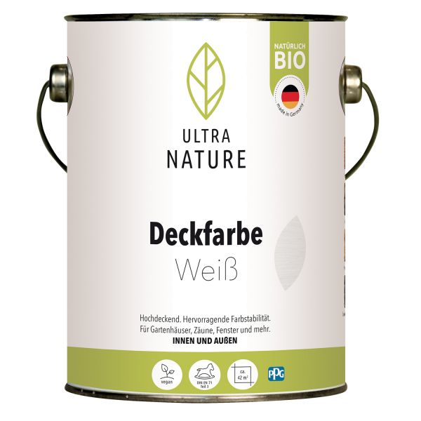Ultra Nature Deckfarbe Weiß 2,5l