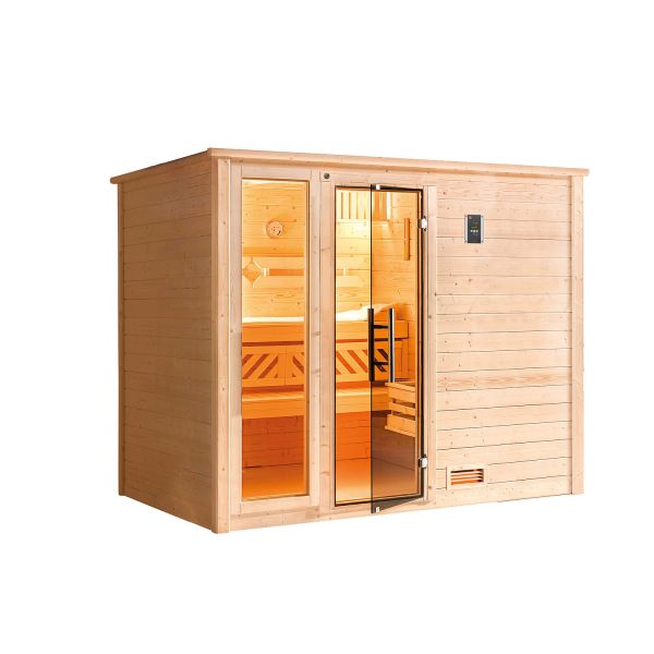 Weka Massivholzsauna BERGEN 3 GTF