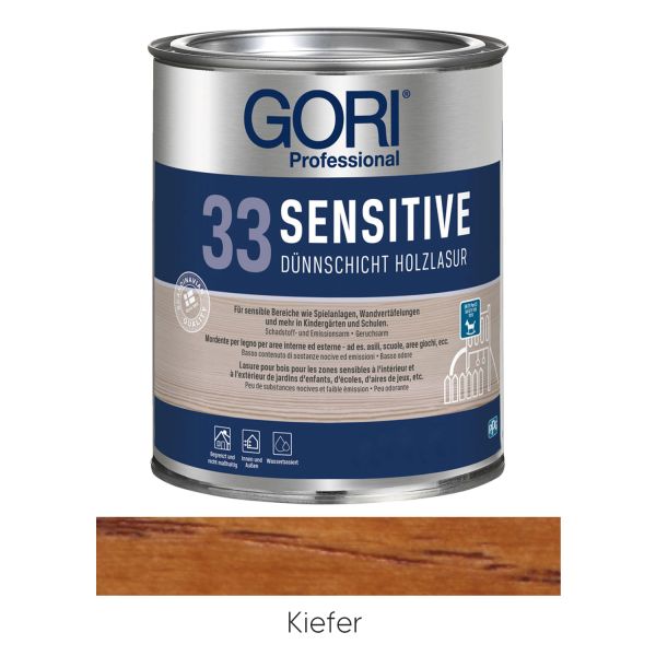 GORI 33 Sensitiv Dünnschicht-Holzlasur Kiefer 2,5l