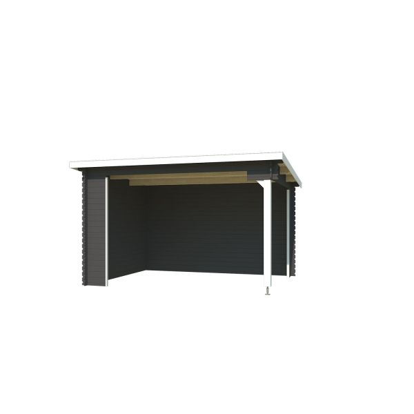 Lasita Maja Unterstand Lounge Buffalo 380 Carbongrau 380x275 cm