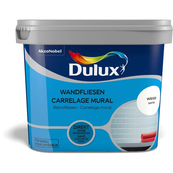 Dulux Fresh Up Wandfliesenfarbe Satin Weiß 750ml