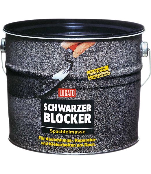 LUGATO Schwarzer Blocker Spachtelmasse 5 kg
