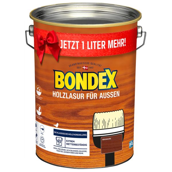 Bondex Holzlasur für Außen Mahagoni 5l