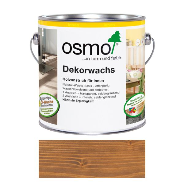 Osmo Dekorwachs Nr. 3166 Nußbaum 0,75l, Anstrich für Hölzer im Innenbereich