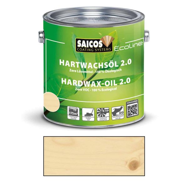 Saicos Ecoline Hartwachsöl 2.0 seidenmatt 2,5l