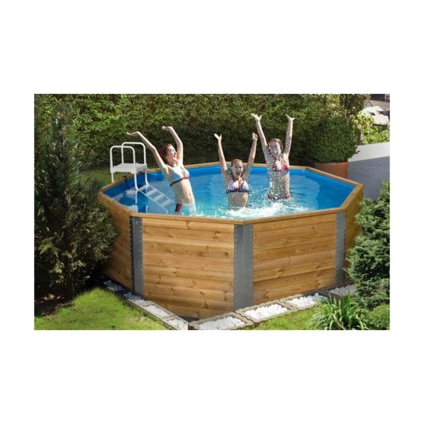 Weka Massivholzpool 593| inkl. Leiter | 310x310x116 cm