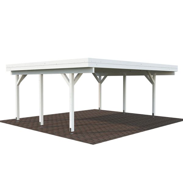 Palmako Carport Karl 20,6 m² weiß