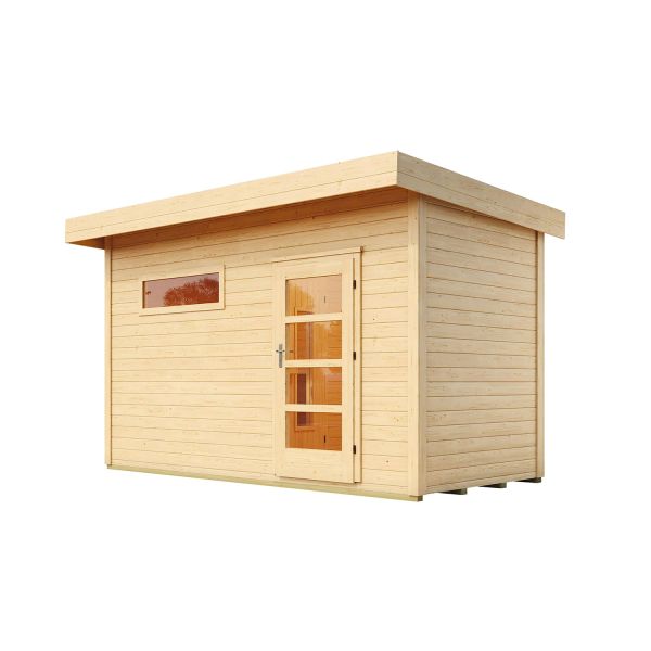 Weka Saunahaus FARSUND inkl. schmalen Fenster