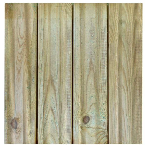 Holzfliese für Holzterrasse Mia KDI 50x50x3,5cm 1m² (4 Stück) INOX-verschraubt von Nordje