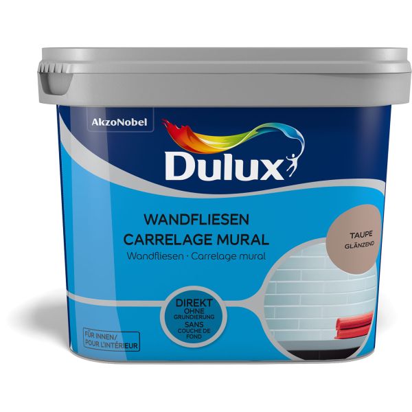 Dulux Fresh Up Wandfliesenfarbe Glänzend Taupe 750ml