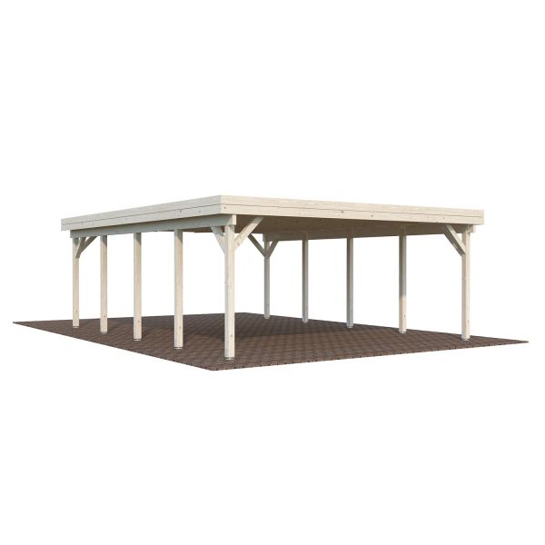 Palmako Carport Karl 40,6 m² natur