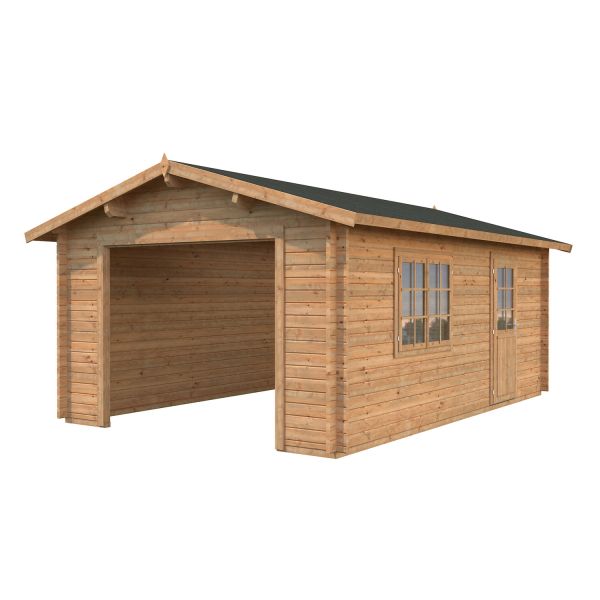 Palmako Garage Irene/Roger 19,0 m² ohne Tor hellbraun