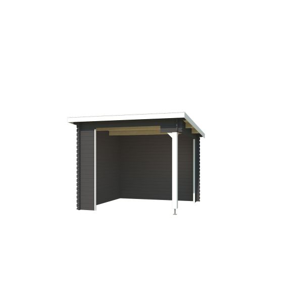 Lasita Maja Unterstand Lounge Buffalo 275 Carbongrau 275x275 cm