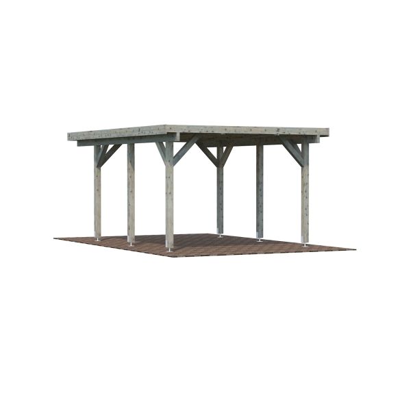 Palmako Carport Karl 11,7 m² grau