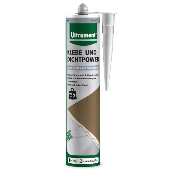 Ultrament Do it Klebe- und Dichtpower grau 470 g