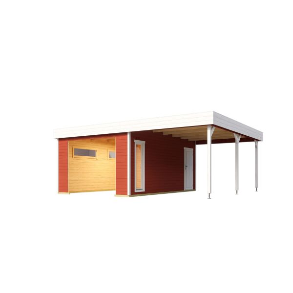 Lasita Maja Garage Bahamas Schwedenrot 540x670 cm